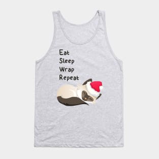 Christmas Kitty Goal Dark Tank Top